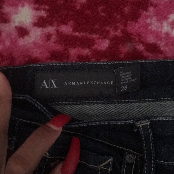 Armani exchange high rise legging jeans 28 - Picture 2 of 3
